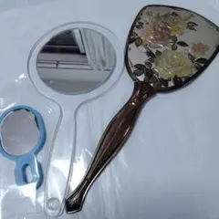 資生堂 花椿会 ハンドミラー 手鏡 ローザリー モダン アンティーク VTG