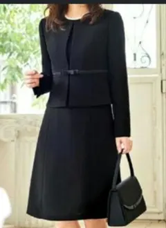 ブラックフォーマル 원피스 スーツ 礼服 9号 喪服2点セット