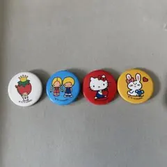 サンリオ 缶バッジ キティちゃん　平成レトロ　ハローキティ　いちごの王様　バニー