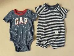 GAP 星柄 ストライプロンパースセット