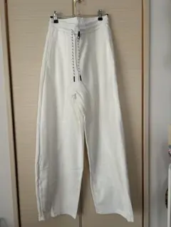 スウェットパンツ　バレルレック　カーブパンツ　白　XL