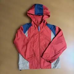 キッズ ウィンドブレーカー フード付き レッド