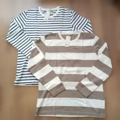 【新品未使用】UNIQLO ロングTシャツ Lサイズ 2枚セット