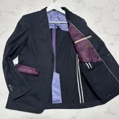 未使用級美品　ポールスミスコレクション　テーラードジャケット　ネイビー　LX