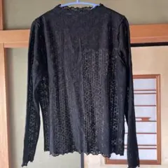 クロッシー(LL)長袖 カットソー黒