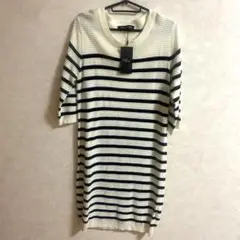 タグ付き　新品　セシルマクビー　CECILMcBEE ニットワンピース　ボーダー