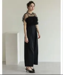 Re:EDIT フリルチュールボレロセットオールインワン 結婚式 オケージョン