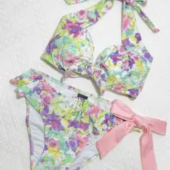 【未使用】Riberce ビキニ 水着 花柄 9M 日本製のサムネイル