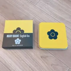 MARY QUANT 展覧会　グッズ 紅茶缶 マリクワ マリークワント