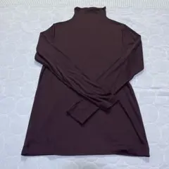 ダークパープル 長袖ハイネック XL