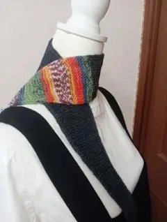 ✭オパール毛糸で編んだ大人ソフィースカーフ✭