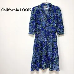✨️希少‼️ California LOOK 花柄 シャツワンピース USA製 総柄