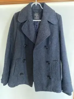 ZARA TRF ダークグレー ダブルブレストコート