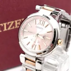稼働 シチズン CITIZEN クロスシー 電波ソーラー レディース 箱説付