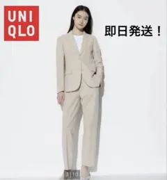 【新品未使用タグ付】 ユニクロ 感動ジャケット 感動タックパンツ　L