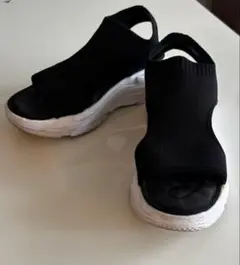 STACCATO　カバーアップ　サンダル　サイズ : 24cm ブラック