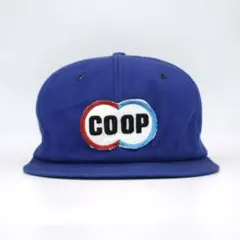 80-90s USA製 COOP ヴィンテージ 企業ロゴ キャップ 農協 ブルー