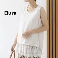 Elura サラサラリラクシーノースリブラウス