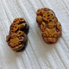 タイガーアイ　貔貅　セット　オス　メス