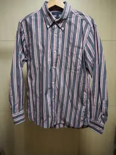 ストライプ ボタンダウンシャツ 長袖