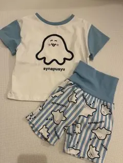 新品未使用 シナぷしゅ ベビーパジャマ 半袖 腹巻付き しなぷしゅ 80サイズのサムネイル
