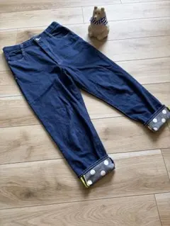 【美品】フラボアハーフ FRAPBOIS デニム パンツ ドット ロールアップのサムネイル