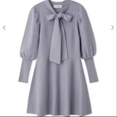 LILY BROWN バックリボンAラインニットワンピース