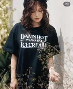 lavanda 宇野実彩子 Tシャツ トップス ブラック