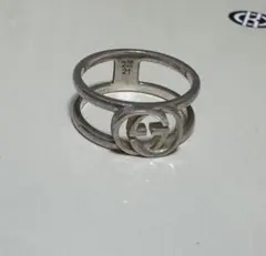 【美品】 GUCCI リング　インターロッキング　オープン　21号