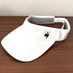 【1回着用】le coq sportif(ルコック)サンバイザー ホワイトのサムネイル