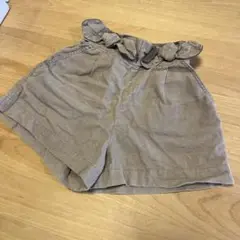 プティマイン　ベージュ コーデュロイ 半ズボン110cm