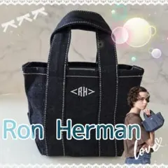 Ron Herman ロンハーマン スクエアトートバッグ S デニム RHロゴ