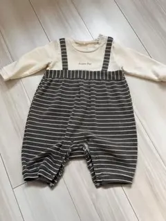 ストライプロンパース（長袖）