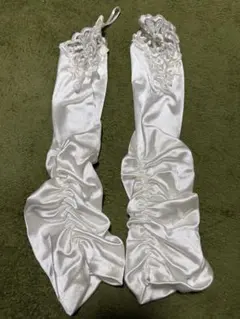 サテン ウェディングロンググローブ