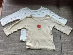 赤ちゃん本舗　はらぺこあおむし　ベビーシャツ2枚セット 肌着　80