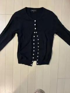 【値下げ】agnès b. ブラックカーディガン サイズ1