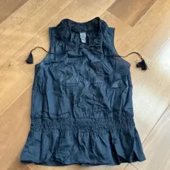 Calvin Klein カルバンクライン　ブラウス　黒　ブラック　サイズ2 S