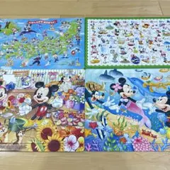 ミッキー　ジグソーパズル　4点セット