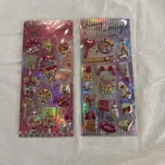 ゆめかわ♡シャカシャカシール　セット　キラキラ　可愛い　スパンコール　ぷくぷく