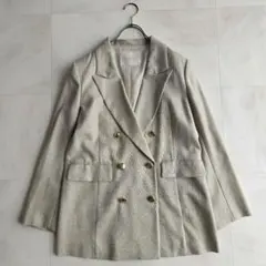 Grace Class グレースクラス リネンタッチ ダブルジャケット 38