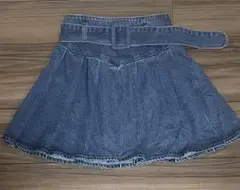 FUN デニム プリーツスカート ミニスカート s