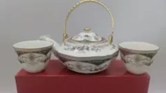 【未使用品】LANCEL ランセル ティーセット 急須 湯呑み5客セット 箱付き