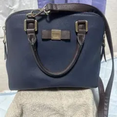 dazzlinネイビー 合成皮革 ショルダーバッグのサムネイル