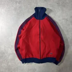 adidas 80s トラックジャケット デサント製 レッド カレッジ 3号