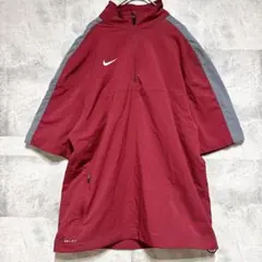 NIKE ナイキ 【M】 プルオーバー ハーフジップ 無地 臙脂 スポーツのサムネイル