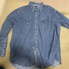 90s前期 Wranglerデニムウエスタンシャツ ラングラー