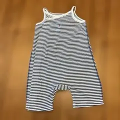 美品 Combi mini ボーダー柄 ロンパース/カバーオール 60-70cm