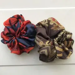 シュシュ2点セット　組換えバラ売り不可です