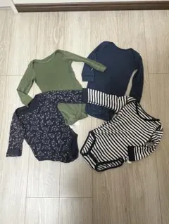 ベビー肌着 4枚セット 80cm 長袖