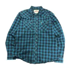 Wrangler ウエスタンシャツ　チェック　アメカジ　Y2K 古着8BS1